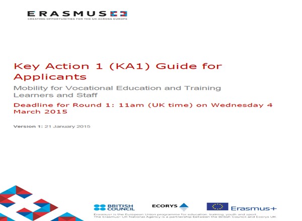 İngiltere Ulusal Ajansı KA1- Mesleki Eğitim Öğrenici ve Personel Hareketliliği Başvuru Rehberini Yayınladı.