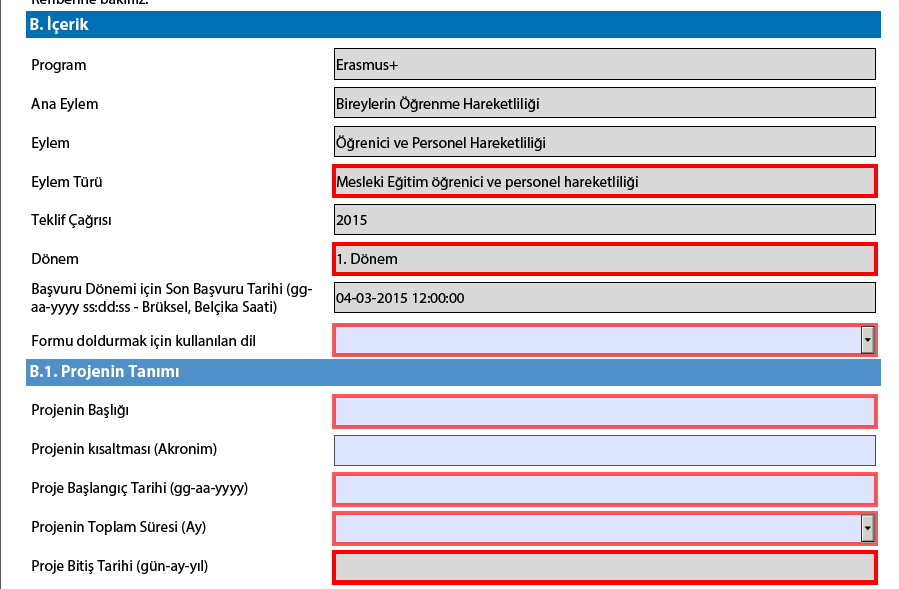 Erasmus+ KA102 – Mesleki Eğitim Öğrenici ve Personel Hareketliliği  Başvuru Formu Yayınlandı