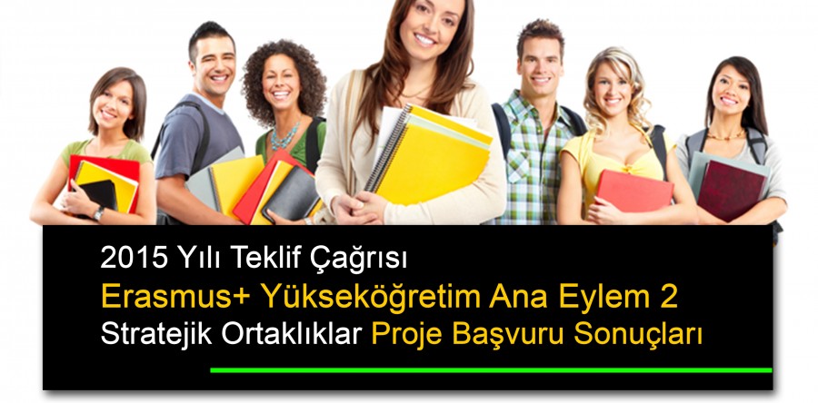 2015 Yılı Teklif Çağrısı Erasmus+ Yükseköğretim Ana Eylem 2 Stratejik Ortaklıklar Proje Başvuru Sonuçları