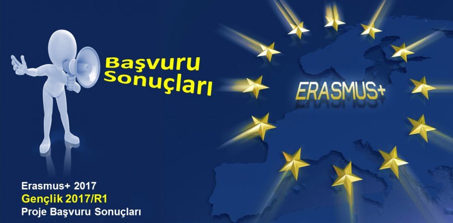 2017/R1 Erasmus+ Gençlik Programı Projeleri Başvuru Sonuçları