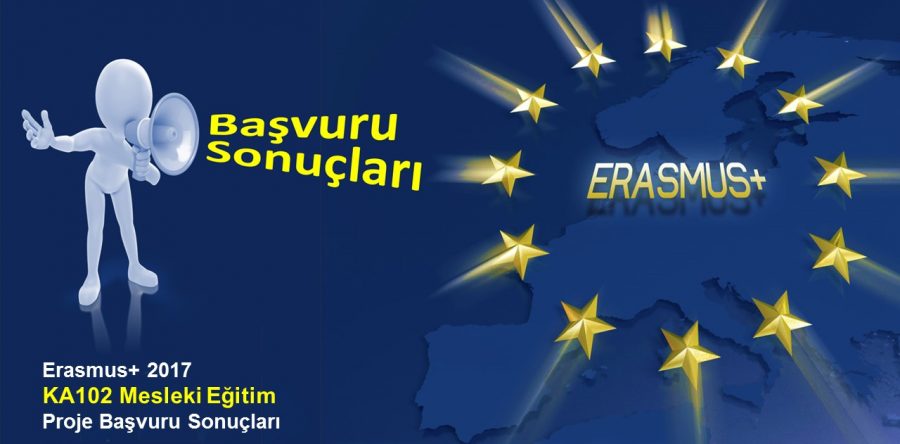 2017 Yılı Erasmus+ Mesleki Eğitim Öğrenici ve Personel Hareketliliği Projeleri Başvuru Sonuçları