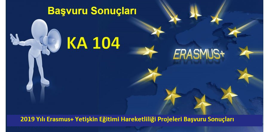 2019 Erasmus+ Yetişkin Eğitimi Personel Hareketliliği Başvuru Sonuçları