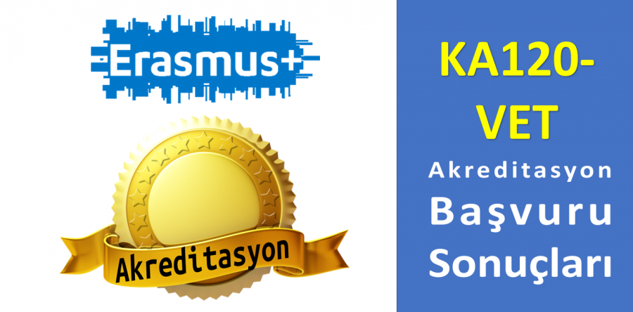 2021 Yılı Erasmus+ KA120 – VET Akreditasyon Başvuru Sonuçları