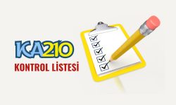 KA210 Kontrol Listesi