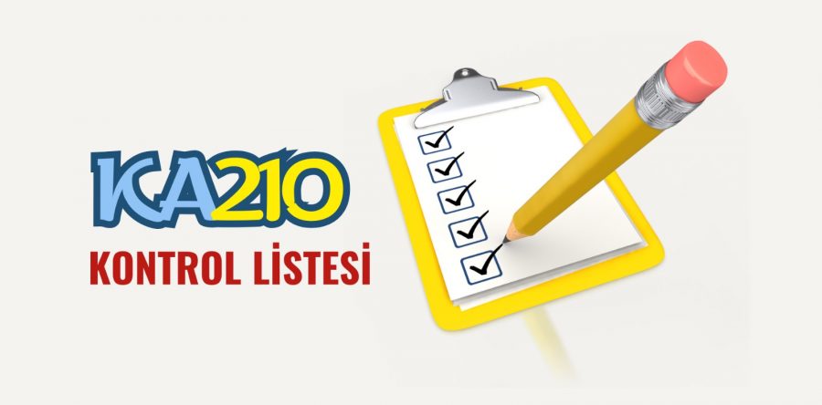 KA210 Kontrol Listesi