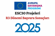 2025/R3 DÖNEMİ ESC30 BAŞVURU SONUÇLARI AÇIKLANDI.